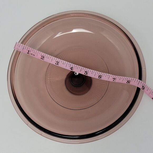 2 Vintage Pyrex Corning Ware Visions Cranberry Lid Replacement V1.5C And V2.5C - Picture 4 of 9